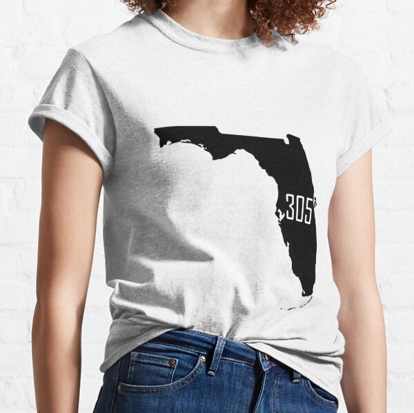 Miami Florida 305 T-shirt Miami Area Code Souvenir Gift Idea Tee