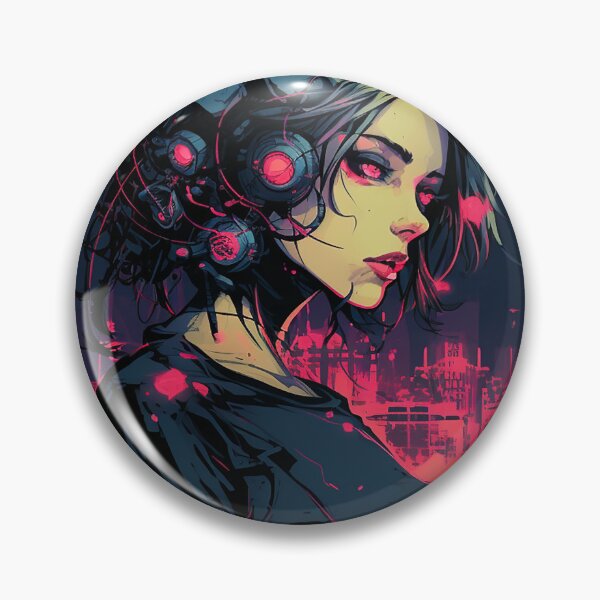 Item preview, Cyberpunk Girl - Sci-Fi Artwork designed and sold by DW3WD.