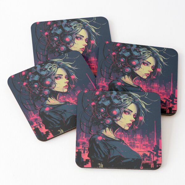 Item preview, Cyberpunk Girl - Sci-Fi Artwork designed and sold by DW3WD.