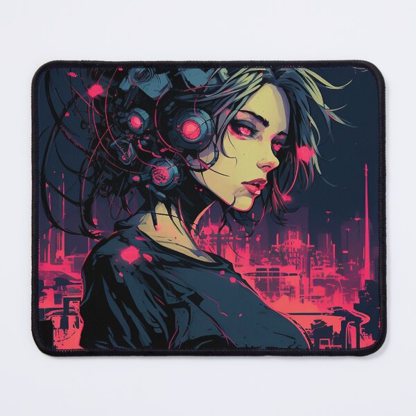 Item preview, Cyberpunk Girl - Sci-Fi Artwork designed and sold by DW3WD.