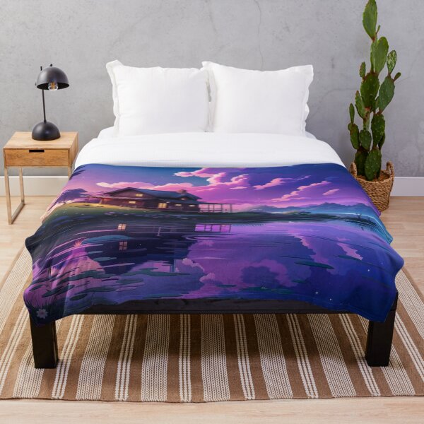 Item preview, Lavender Evening by the Lake designed and sold by lifestylein.