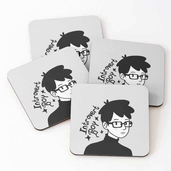 Item preview, The Introvert Glasses Boy designed and sold by Nyam-NyamMerch.