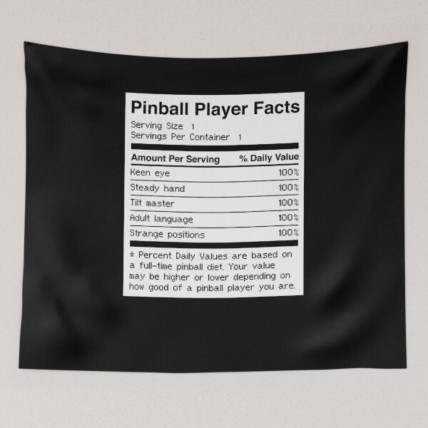 Item preview, Funny Pinball Player Facts designed and sold by Jam Jar.