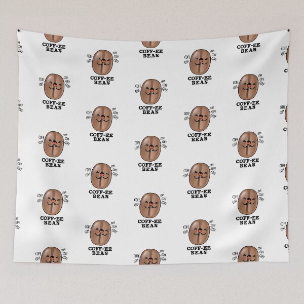 Item preview, Coff-ee Funny Coughing Coffee Bean Puns  designed and sold by punnybone.