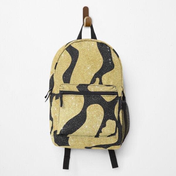 Item preview, Black Gold Large Cow Spots Animal Pattern designed and sold by InovArtS.