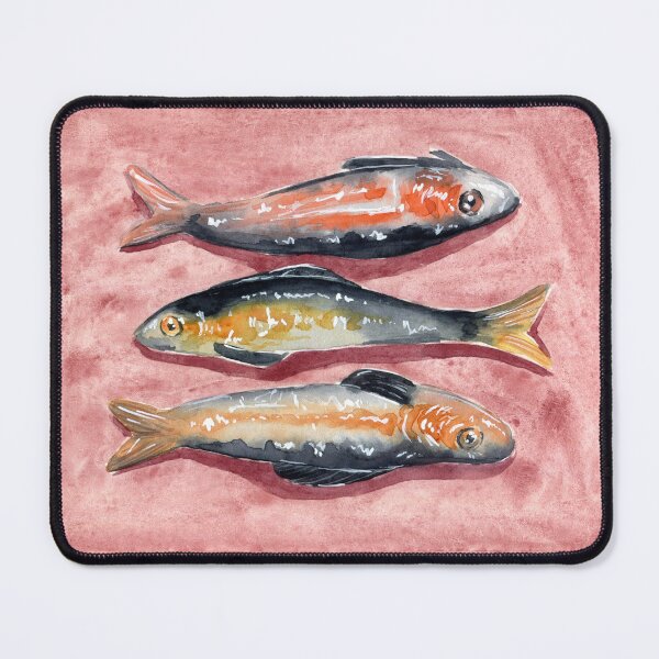 Item preview, Three Sardines - Watercolor Painting designed and sold by Pattokarts.