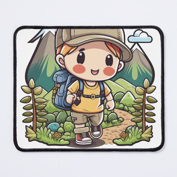 Item preview, This kawaii boy is a hiking pro designed and sold by cafegrafis.