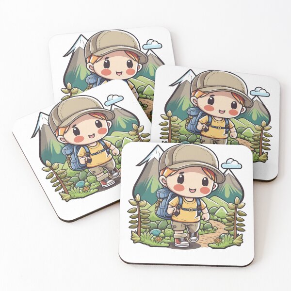 Item preview, This kawaii boy is a hiking pro designed and sold by cafegrafis.