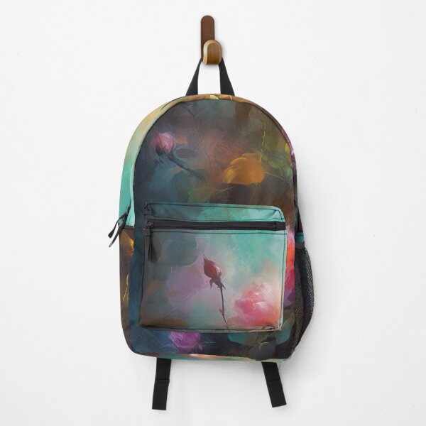 Item preview, Rose garden Impressionism painting 16 designed and sold by Red Witch Art.