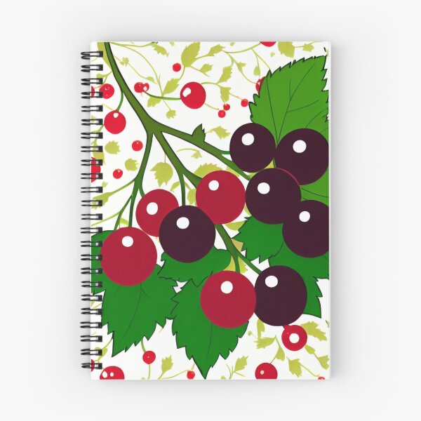 Item preview, Red and Black Currant Berries Pattern designed and sold by UllaSformat.
