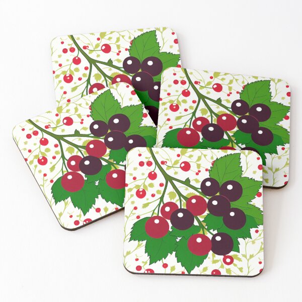 Item preview, Red and Black Currant Berries Pattern designed and sold by UllaSformat.