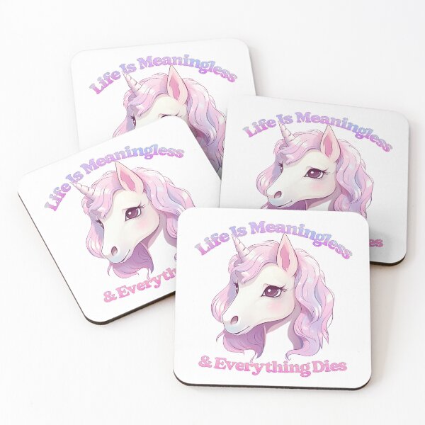 Item preview, Life Is Meaningless & Everything Dies / Cute Nihilism Design designed and sold by AestheticNow.