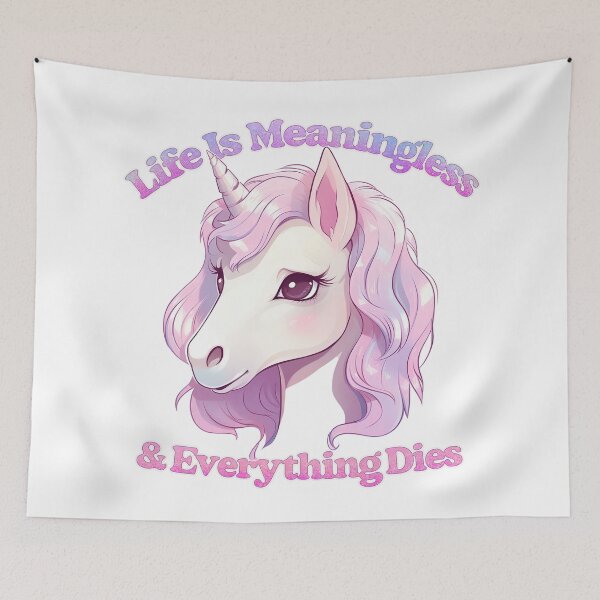 Item preview, Life Is Meaningless & Everything Dies / Cute Nihilism Design designed and sold by AestheticNow.