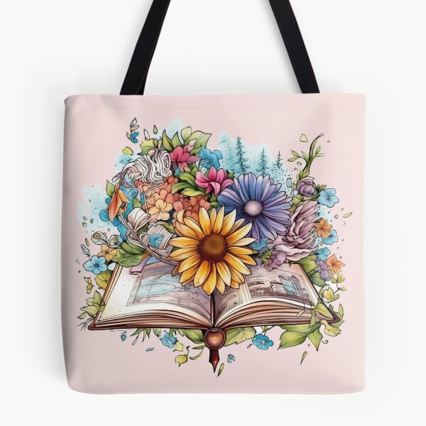 Item preview, A book full of colorful flowers designed and sold by MadamPaperHazel.