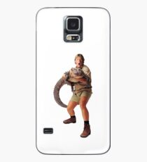 Funda/vinilo para Samsung Galaxy steve irwin y croc
