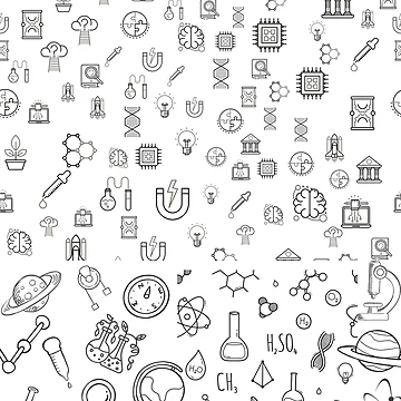 Artwork thumbnail, Science Pattern Design Vector by DizzyShirts1