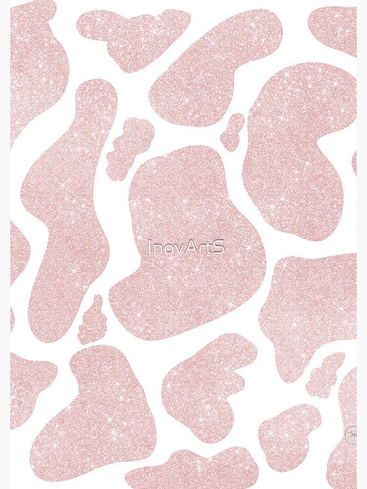 Cute Pink Cow Print Wallpaper by Aesthetic Wall Decor by SB Designs