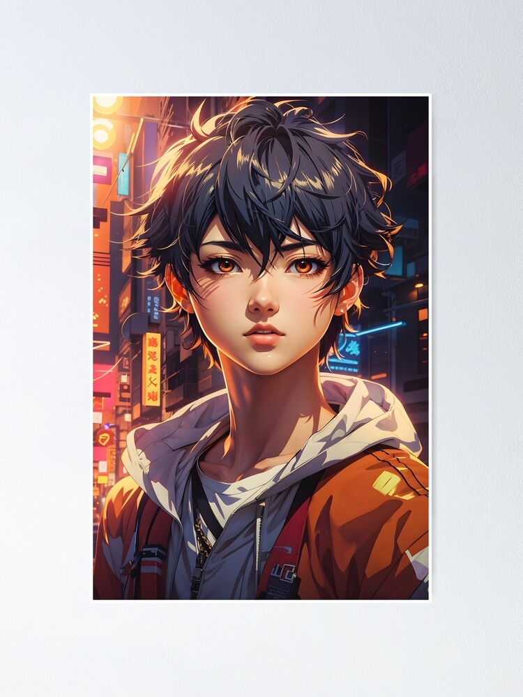 Cute And Handsome Anime Boy Poster For Sale By Imabbasanwar Redbubble 2954