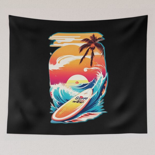 Item preview, Surfing Splash Palm Trees - Summer Time Essentials designed and sold by Ridiculam Toga.
