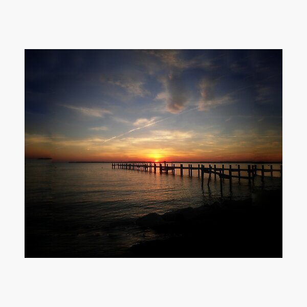 Sunset at the Wharf Photographic Print