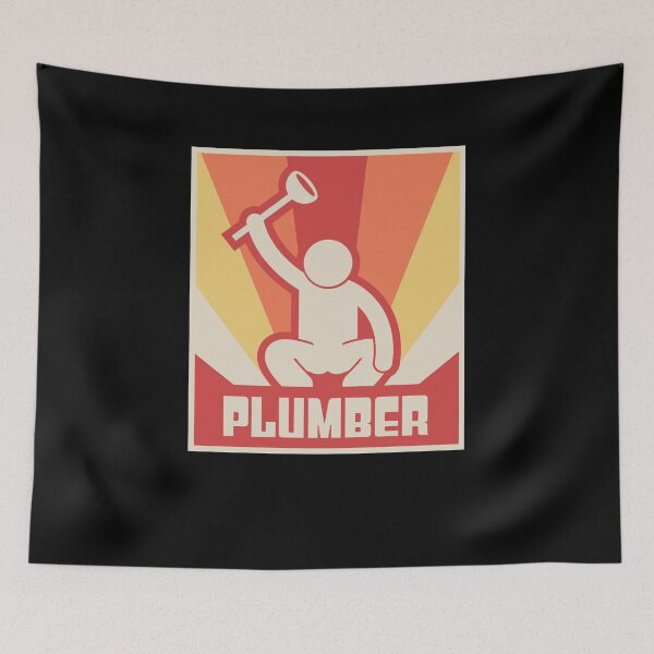Item preview, Vintage Style Plumber Poster designed and sold by Jam Jar.