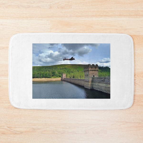 Item preview, Lancaster bomber over the Derwent Dam designed and sold by AntonyGRobinson.
