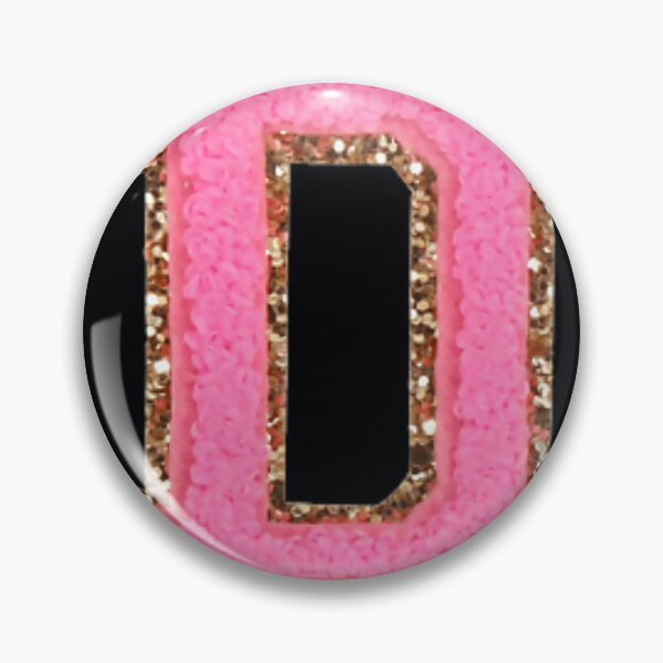Item preview, D - Bubblegum Glitter Varsity Letter Patches 	 	 designed and sold by ykjqucer96.