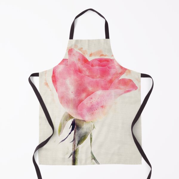 Item preview, Abstract minimalistic watercolour of a dark pink rose designed and sold by bailey-cooper.