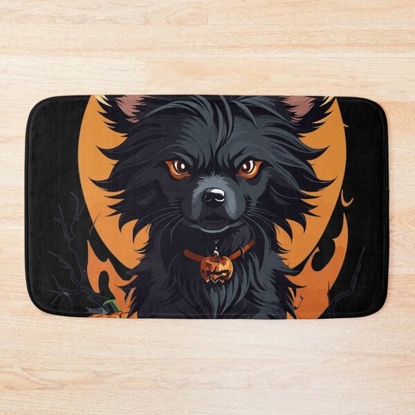 Item preview, Kawaii Halloween Black Dog Witch Autumn Season designed and sold by LOT7Clothing.