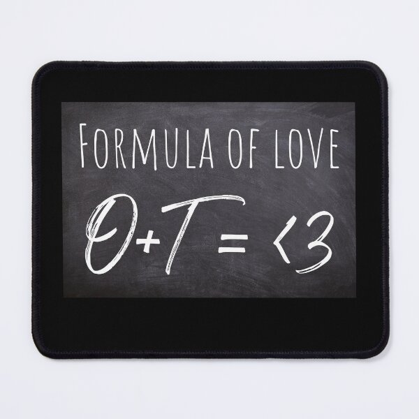 Item preview, Formula of Love O+T=<3 (on black) designed and sold by betweenOnces.