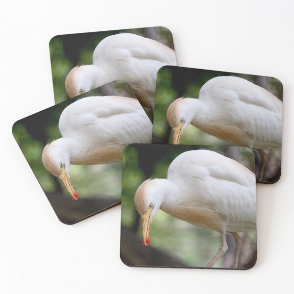 Item preview, Cattle Egret Eating designed and sold by Nicole Gath.