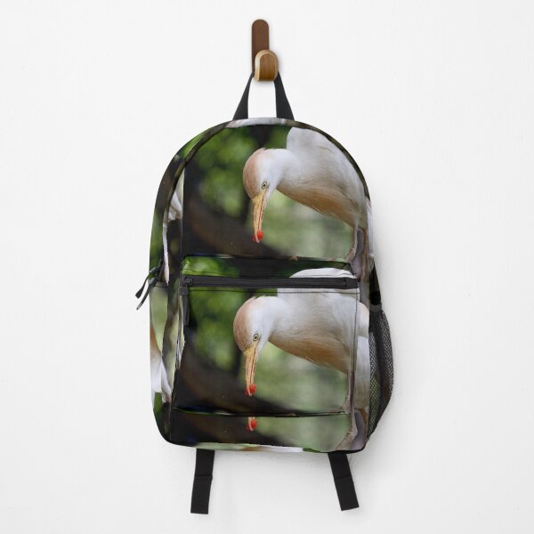 Item preview, Cattle Egret Eating designed and sold by Nicole Gath.