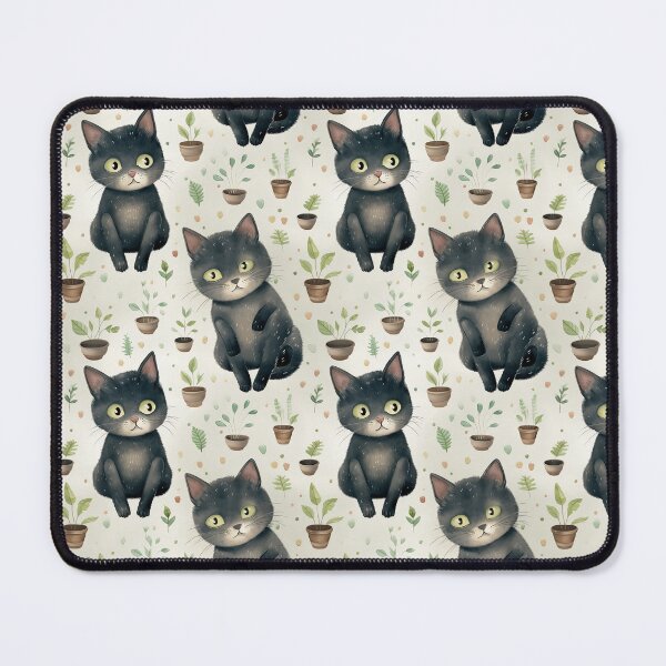 Item preview, A black cat against a light green designed and sold by Ainango.