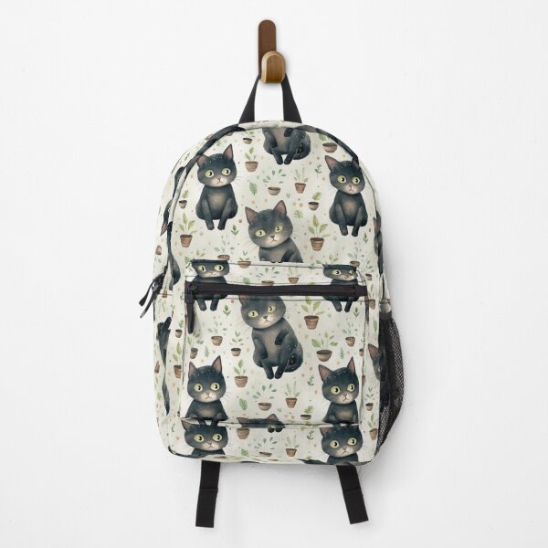 Item preview, A black cat against a light green designed and sold by Ainango.