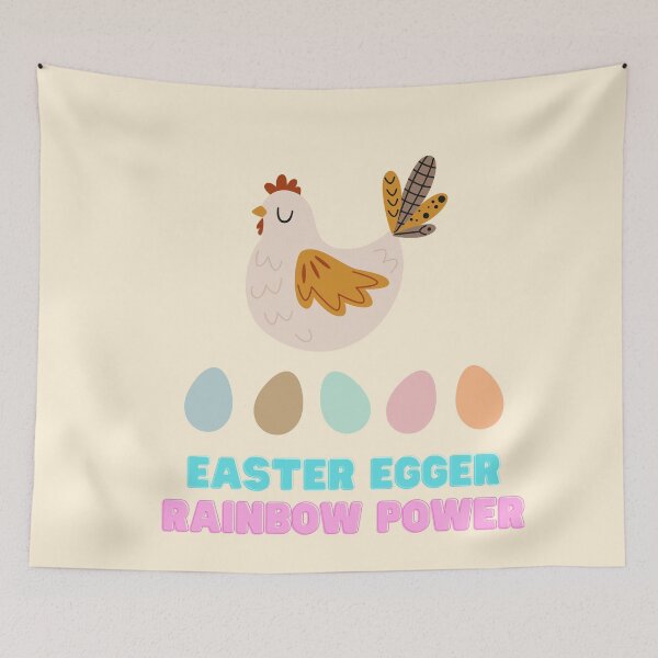 Item preview, Easter Egger Chicken Rainbow Power - Proud Easter Egger Chicken Laying Rainbow Eggs designed and sold by lovealva.