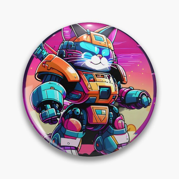 Item preview, Mechanical Meow Designs Ver2. | Futuristic Cat Robot Art on Redbubble designed and sold by Watchara Aekcheen.