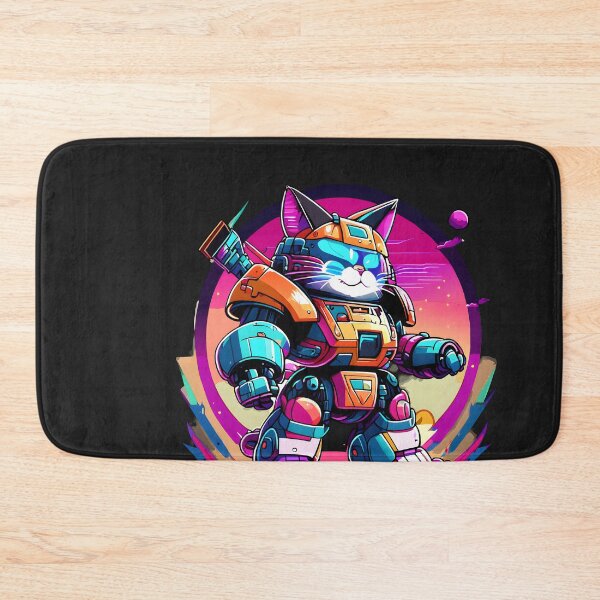 Item preview, Mechanical Meow Designs Ver2. | Futuristic Cat Robot Art on Redbubble designed and sold by Watchara Aekcheen.