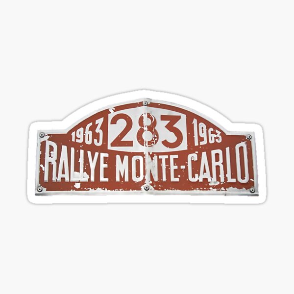 autocollant sticker adesivo RALLYE MONTE CARLO HISTORIQUE 2011 GRAND FORMAT RARE
