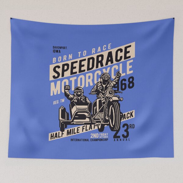 Item preview, Born To Race - Speedrace Motorcycle - 1968 - Half Mile Flat Track - International Championship designed and sold by flipper42.