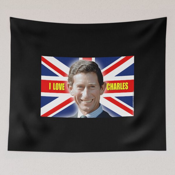 Item preview, HRH Prince Charles &x27;I Love Charles&x27; on the Union Jack Flag of United Kingdom - Pro Photo. 	 designed and sold by awgxeemw5.