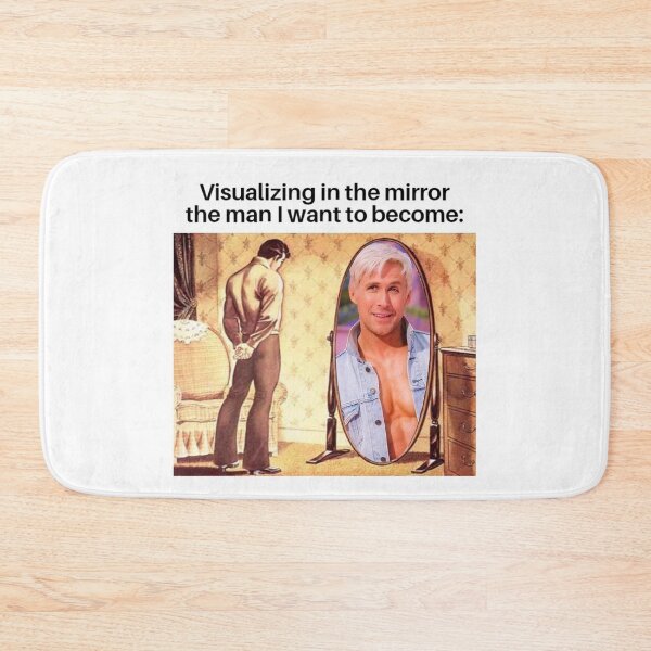 Item preview, VISUALIZING IN THE MIRROR THE MAN I WANT TO BECOME  trendy, joke, tiktok Meme  designed and sold by Koolzilla.