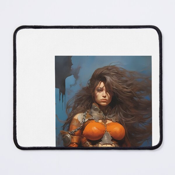 Item preview, a painting of a woman dressed in armor designed and sold by Dark Fantasy Store.