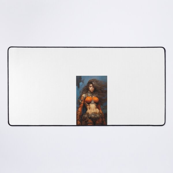 Item preview, a painting of a woman dressed in armor designed and sold by Dark Fantasy Store.