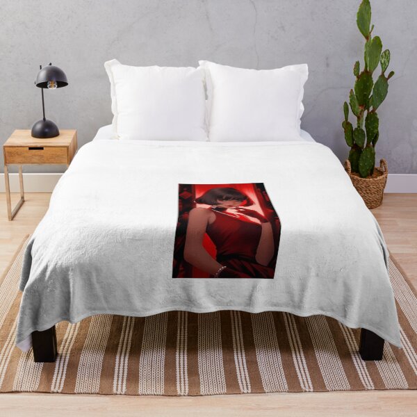 Item preview, a painting of a woman in a red dress beautiful anime art style designed and sold by Dark Fantasy Store.