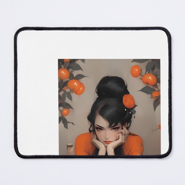 Item preview, a painting of a woman sitting at a table artwork in the style of guweiz designed and sold by Dark Fantasy Store.