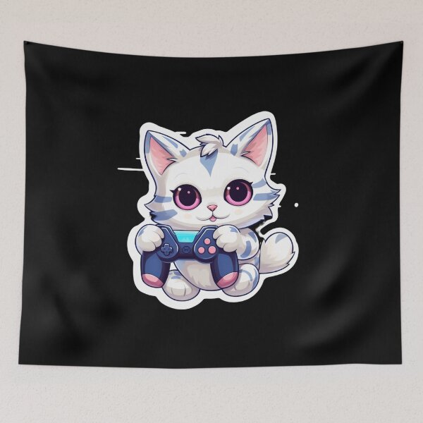 Item preview, Gamer cat designed and sold by Mateusz Majcherek.