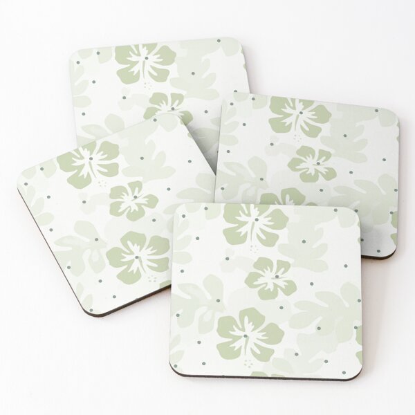 Item preview, Light green hibiscus flowers background  designed and sold by Chirayu1111.