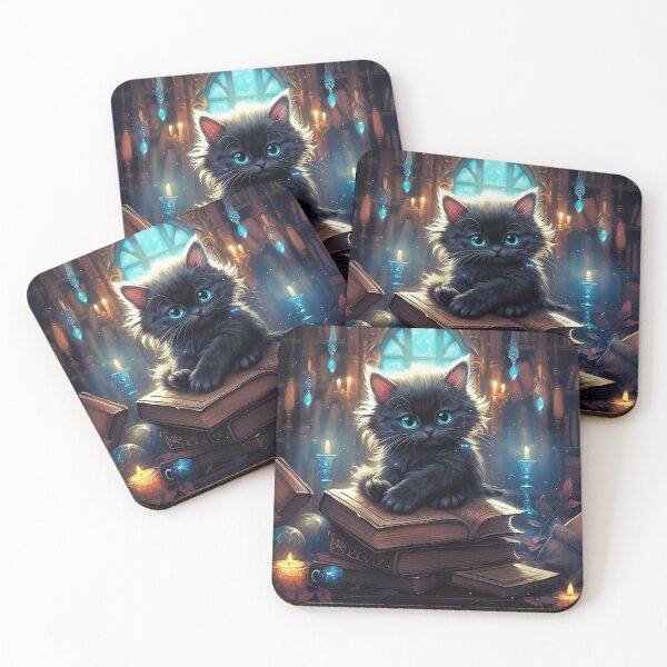 Item preview, Little cute magical kitten designed and sold by Hiszpanka.