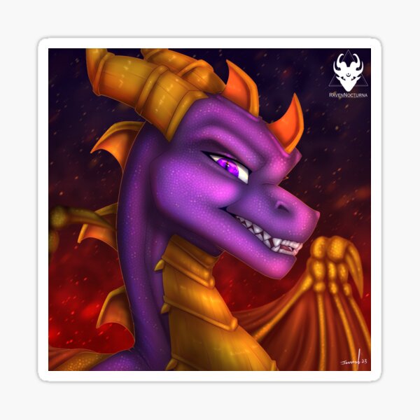 Vista previa del artículo con la obra «Spyro el dragón», diseñado y vendido por RavenNocturna.