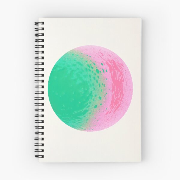 Item preview, Mid Century Modern Moon Riso Art - Retro Reverberations - Lunar Themed Wall Art designed and sold by PinkNomad.